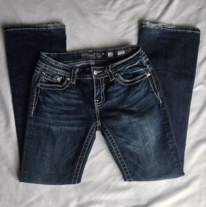 Miss Me Dark Blue Women's Bootcut Jeans - Size 28